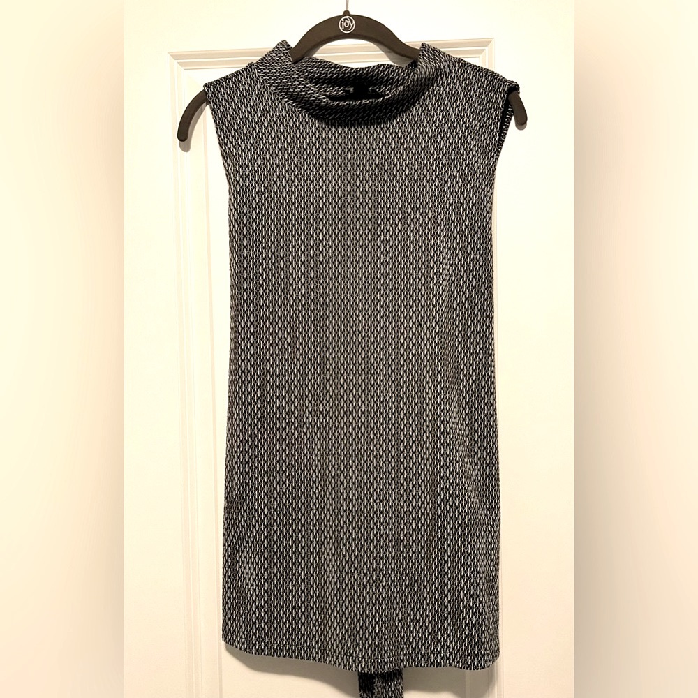 Ann Taylor black and white top with bow